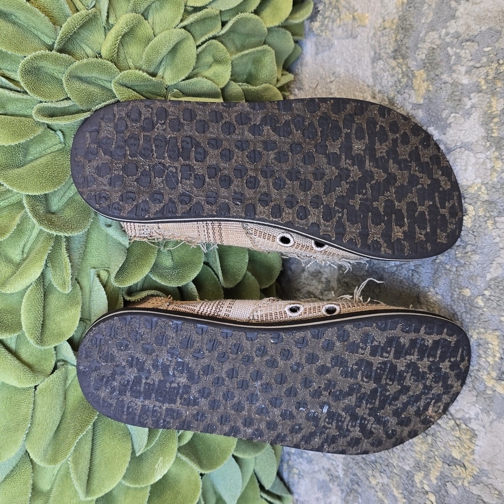 Sanuk Sidewalk Surfer Kids Slip Ons - Picture 4 of 9